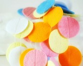 Summer Gelati Sorbet Stitched Felt Garland Wall Decoration