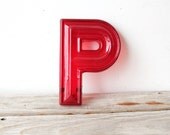 Large "P" Sign Letter