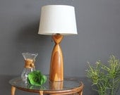 Modern Wood Turned Lamp