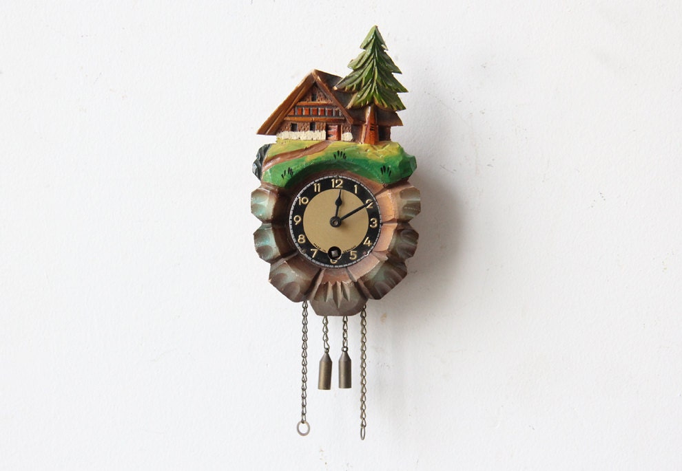 Mini German Cuckoo Clock by GallivantingGirls on Etsy