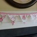 Shabby Ashwell Wildflower Rose Floral Chic, Baby Nursery, Photo Prop, Shower Fabric 5 Bunting Flags - 4.5 Feet - READY TO GO