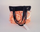 Leather and Heavy Cotton Shoulder Purse Bohemian
