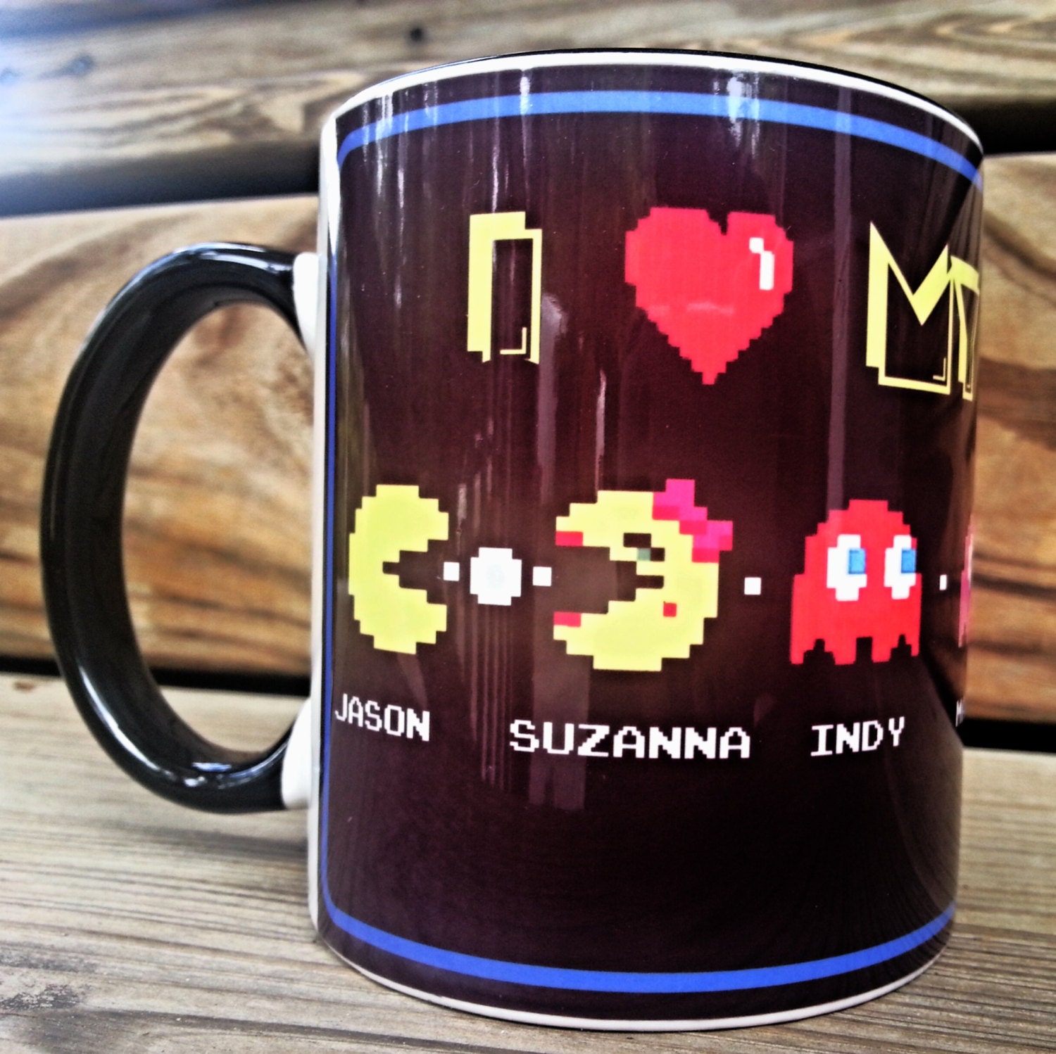 Personalized PacMan Family Mug