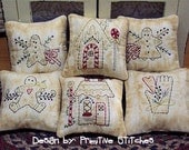Gingerbread Mini Collection 1-Primitive Stitchery  E-PATTERN by Primitive Stitches-Instant Download