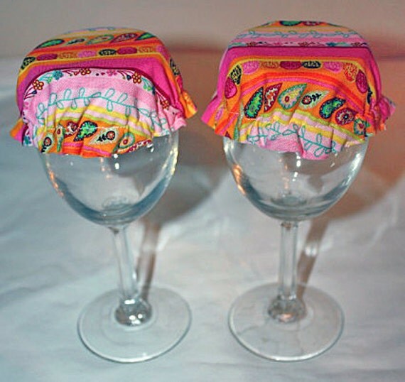 Glass Wine Jar Can Reusable Covers Cup Drink by TailaCustomDesigns