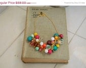 ON SALE The gum drop necklace. bold. bright. clusture. statement.
