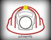 Fireman Hat Embroidery Applique Design
