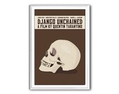 Movie poster Django Unchained 12x18 inches retro print