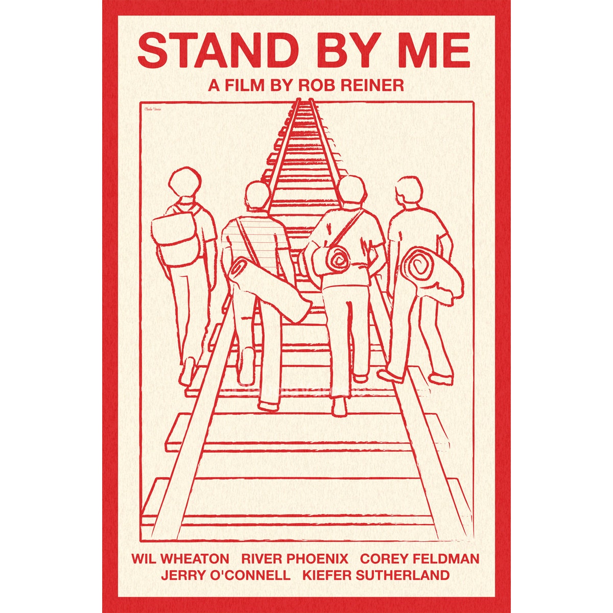 Stand by Me 12x18 inches movie poster
