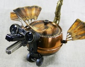 jewelry box robot dragon - MYSTERY - assemblage sculpture - Reclaim2Fame