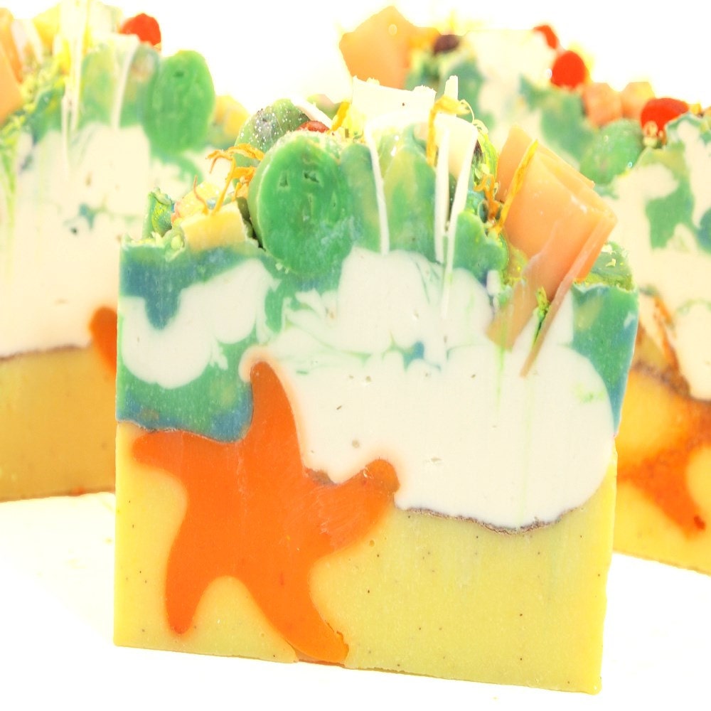 Tropical Vacation Handmade Vegan Artisan Cold Process Soap
