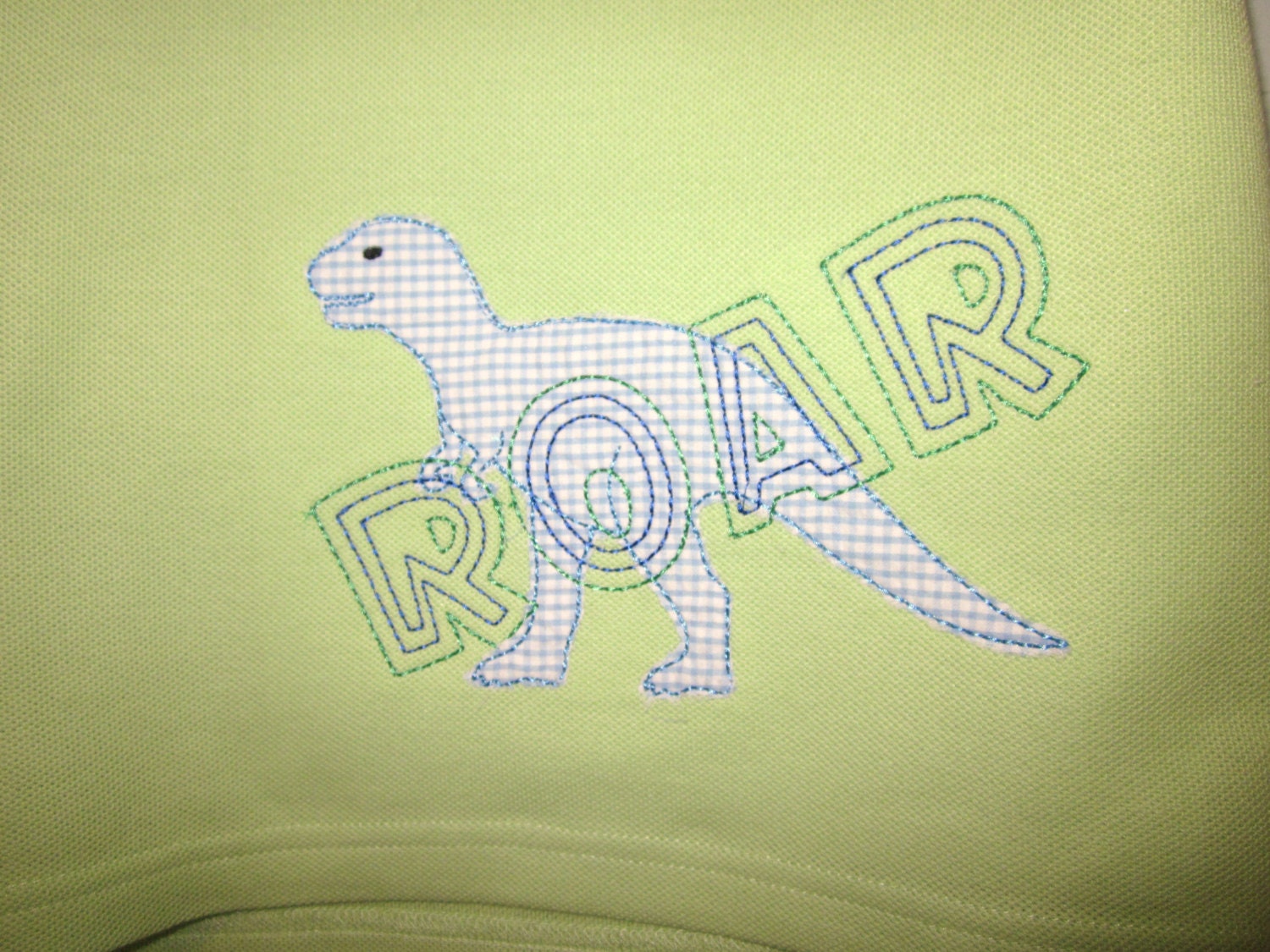 childrens toddler dinosaur appliqued monogramed shirt