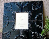 HUGE Antique Ceiling Tin 8x10 PICTURE FRAME Large 2ft / Architectural Salvage