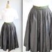 vintage taffeta skirt. small / medium. 70s 80s black pleated midi skirt. Evan Picone. Retro cocktails / the COOKOUT skirt