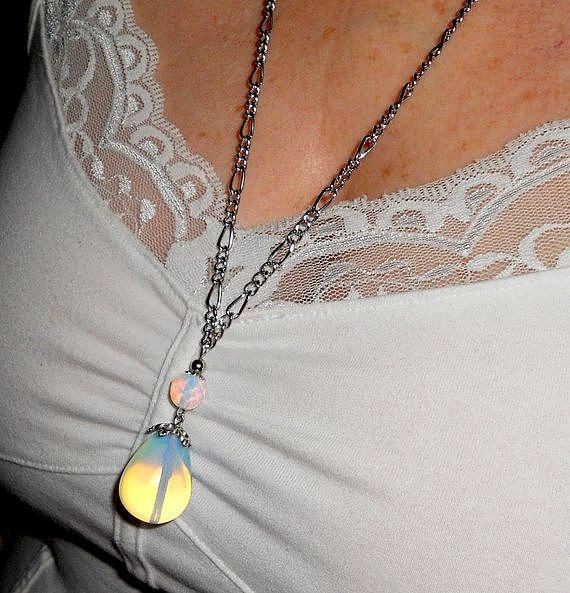 Moonstone pendant necklace, big moonstone pendant, moonstone jewelry