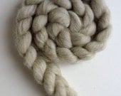 Masham Wool Roving - Ecru Spinning or Felting Fiber, Undyed