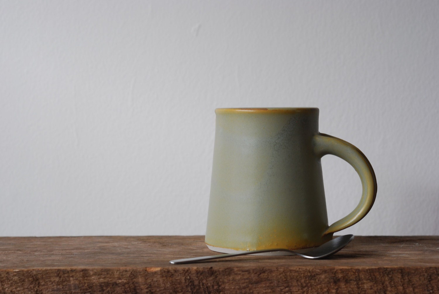 Olive Green Porcelain Coffee Mug/Beer Stein