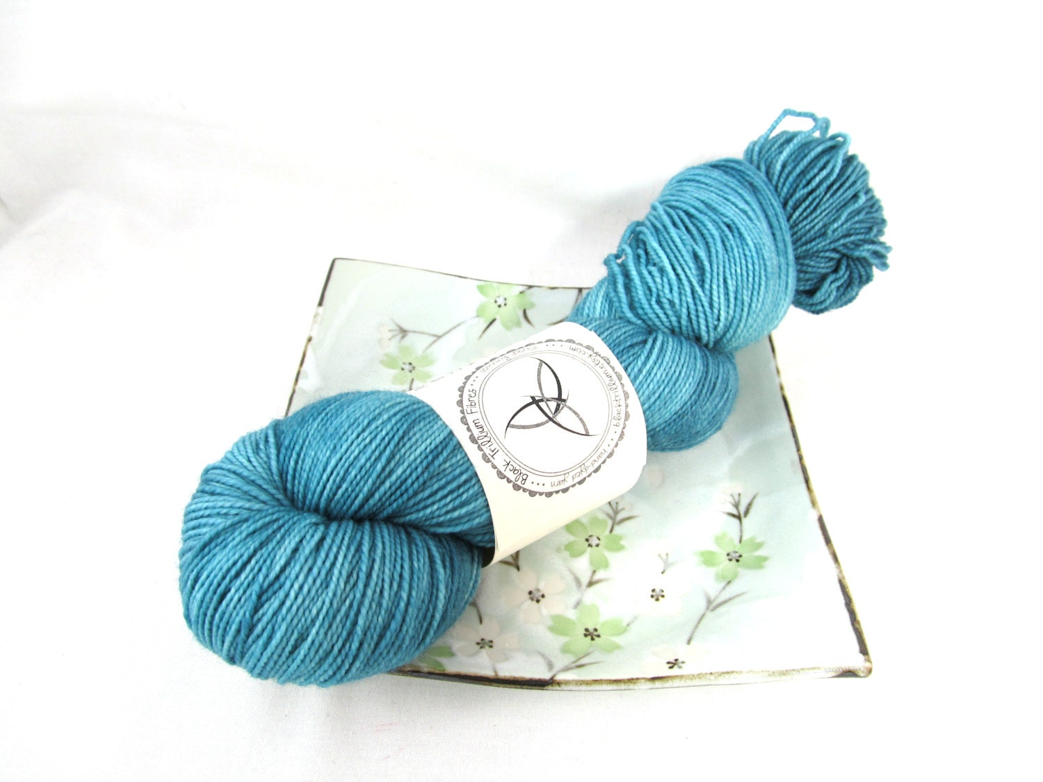 Hand Dyed Sock Yarn, Pebble Sock, Superwash Merino - Fjord