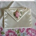 Memorial Day Sale Vintage bride's garter wallet by Hortense Hewitt ivory with rosette accent perfect for wedding img