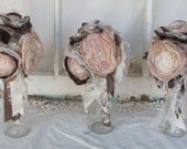 Bridesmaids  Bouquet 3 Bouquets  Custom Order any color