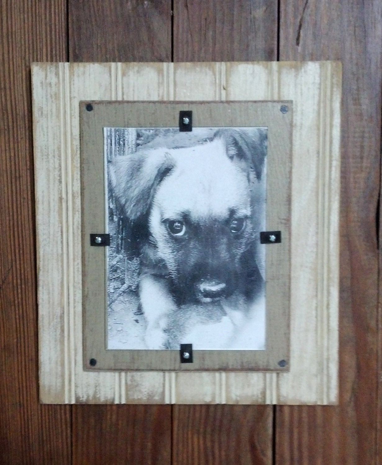 5"x 7" Lightweight Beadboard Picture Frame - Tan & White