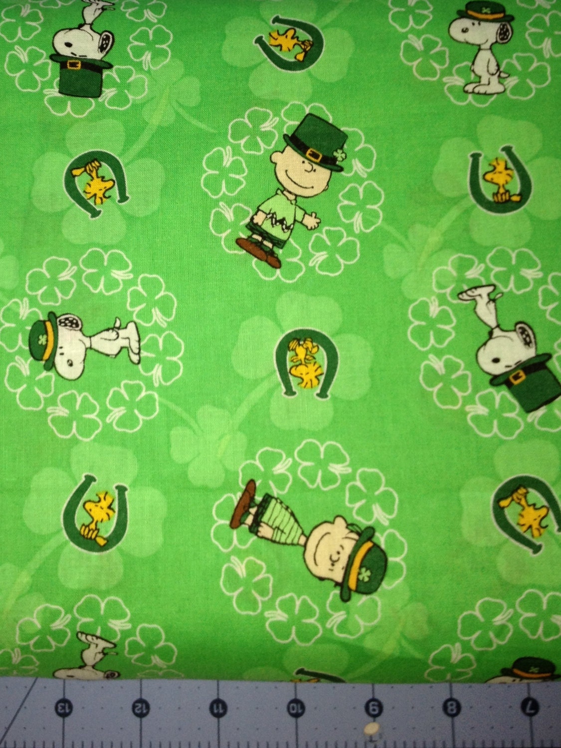 Peanuts St Patrick's Day Fabric By The Yard