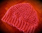 Pretty in Pink Crocheted Hat