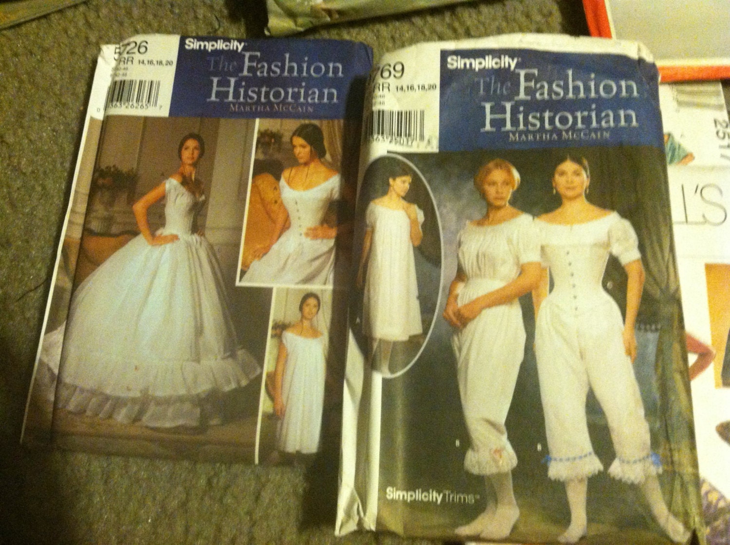 Civil war underwear and hoop skirt pattern