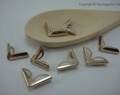 8 pieces BOOK CORNER PROTECTOR, Rose Gold Color, 23 mm x 16 mm, 5 mm thickness (01068)