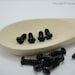 50 sets (25 pairs) of OVAL SAFETY EYES and washer, Black Color, 8 mm x 3 mm (01058)