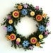 Wreath - 12" Spring Flowers - All Season Wreath Small