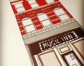 New York A3 'Music Inn' Illustration Print