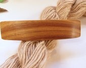 Small Hair Barrette, Magnolia, wood screws, hair clip, wooden hair accessory, nature inspired jewelry, nature lover, lifetime guarantee