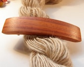 Medium Hair Barrette, Padauk Wood, hair clip, hair toy, long hair, thick hair, wooden hair clip, nature lover gift, orange jewelry