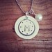 Hand Stamped Soldered Initial Pendant Tag Necklace