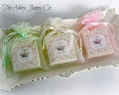 Shabby Chic Shower Favors, Tea Party Favors, Baby Shower Favors, Shabby Chic Wedding Favor,  Bridal Shower Favors, wedding shower soap favor