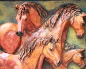 Horses Gathering Maquette