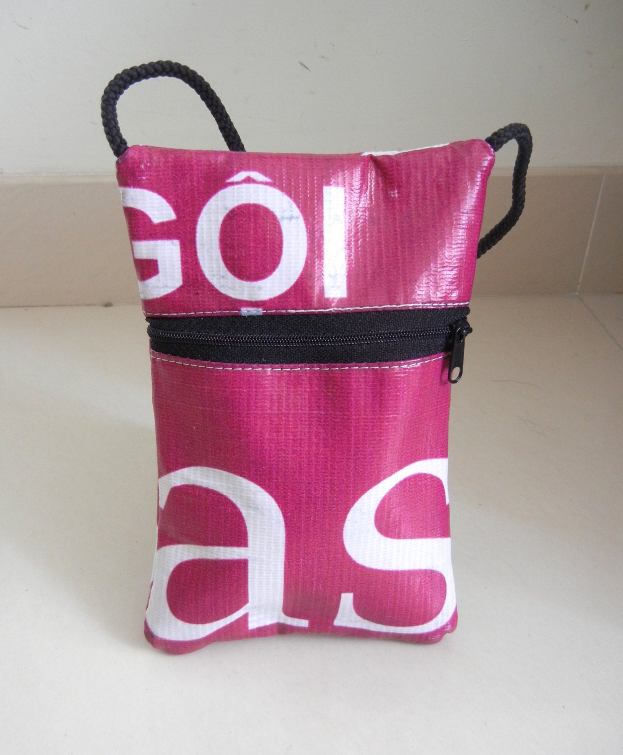 Recycled Vinyl Billboard - Waterproof - Hip Purse - IPhone / mp3 Case