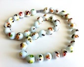 Vintage Ceramic Beaded Necklace