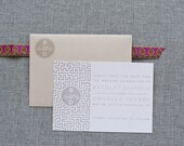 Kraft Brown Unique Graphic Save the Date - Bethany and Douglas