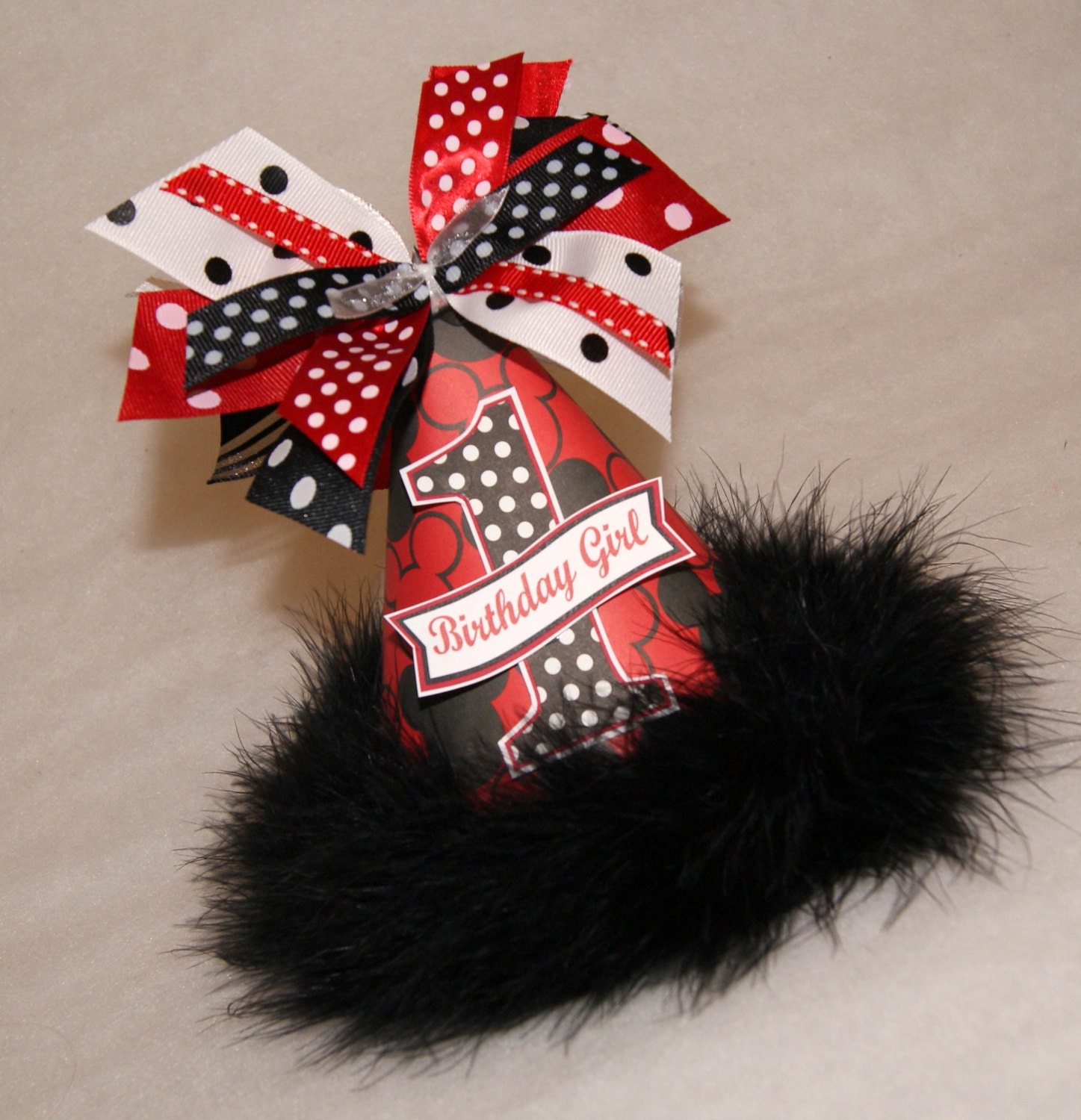 NEW Mickey Mouse and Polka Dots Party Hat