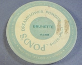 Vintae COMPACT refill  1940 -'50's PONDS Brunette Shade New York USA mint Dreamflower Powder