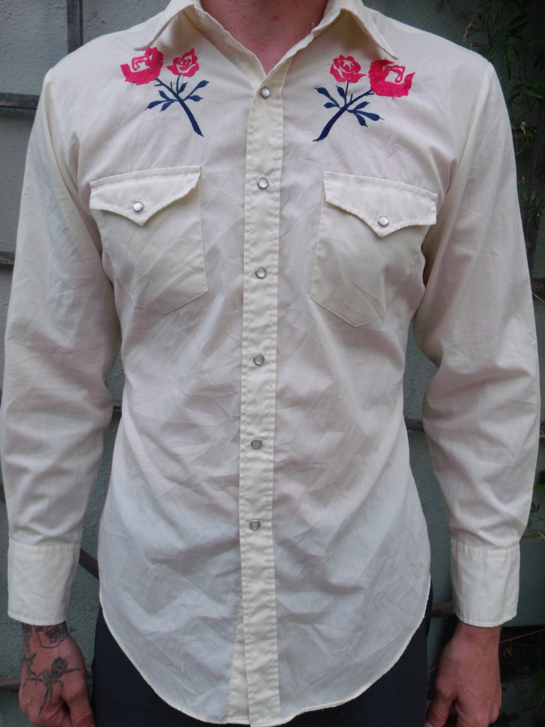 mens cream shirt uk