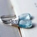 Aquamarine Earrings March Birthstone Aqua Pastel Blue Drop Earrings PoleStar