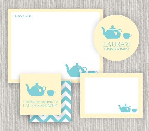 Tea Party Shower Invitation