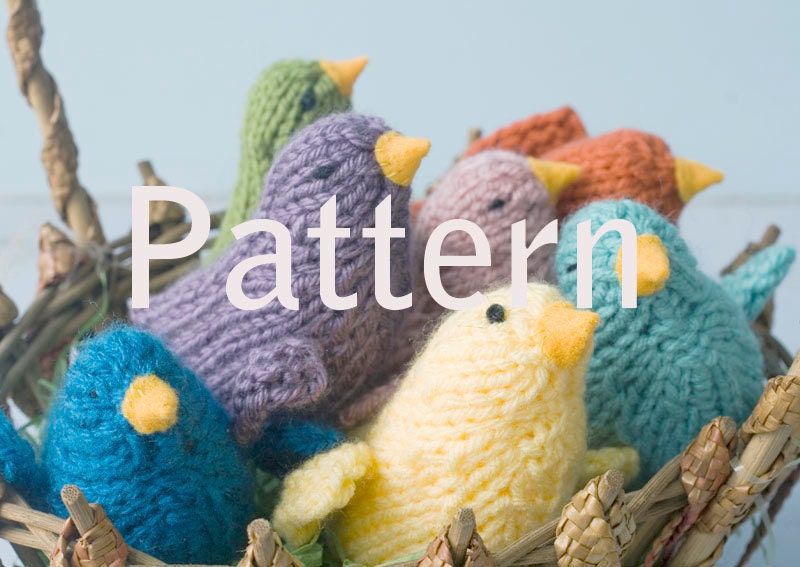 Knitting Pattern for Little Bird, Child's Stuffed Toy, Waldorf Toy,  Easter Decoration