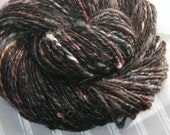 Cocoa Rose handspun worsted weight wool yarn