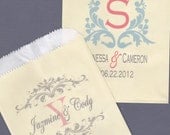 Wedding, Candy Bar, Candy Buffet, Favor Bags, Cookie Bag, Treat Bags, Personalized Bags, Love is Sweet, Candy Buffet Bag 100 IVORY bags
