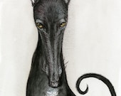 Simply Anonymous - Greyhound Art Print - EXTRA LARGE  signed print