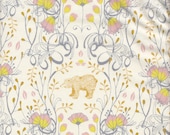 Blend Fabrics Timber and Leaf Brush Bear in Ivory